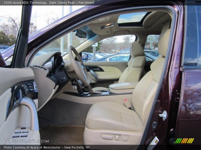 Dark Cherry Pearl / Parchment 2009 Acura MDX Technology