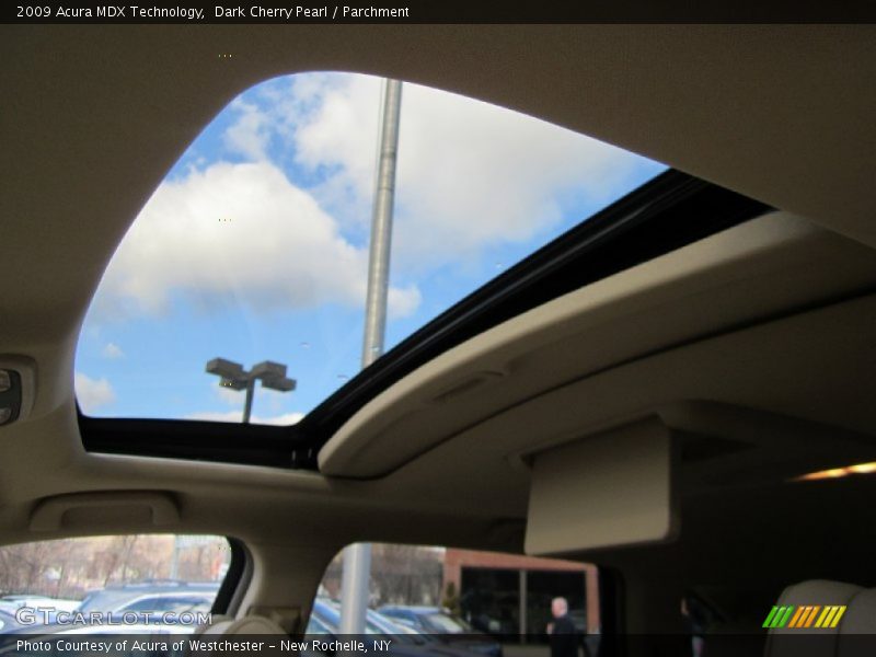 Dark Cherry Pearl / Parchment 2009 Acura MDX Technology