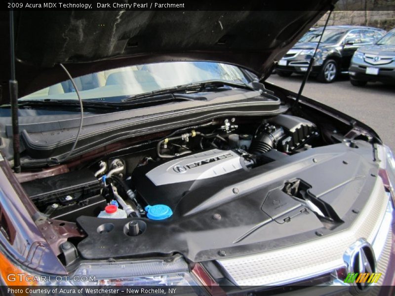 Dark Cherry Pearl / Parchment 2009 Acura MDX Technology