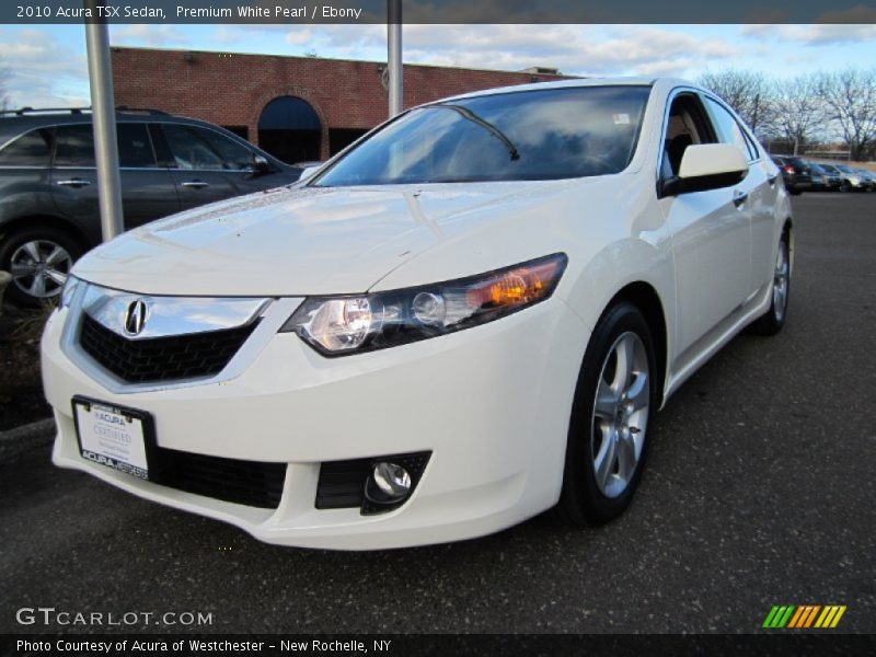 Premium White Pearl / Ebony 2010 Acura TSX Sedan