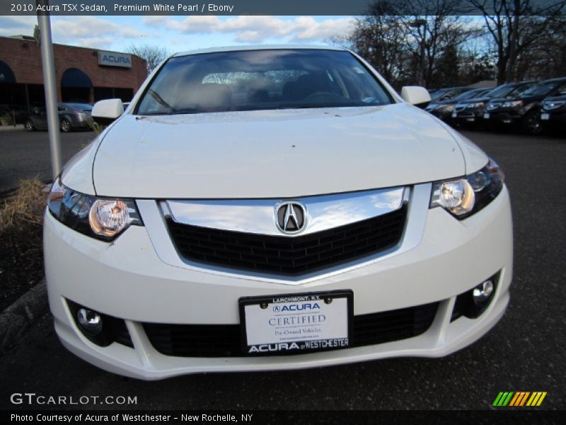 Premium White Pearl / Ebony 2010 Acura TSX Sedan