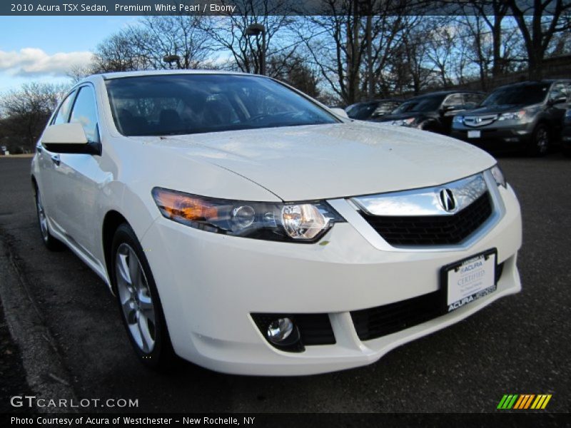 Premium White Pearl / Ebony 2010 Acura TSX Sedan