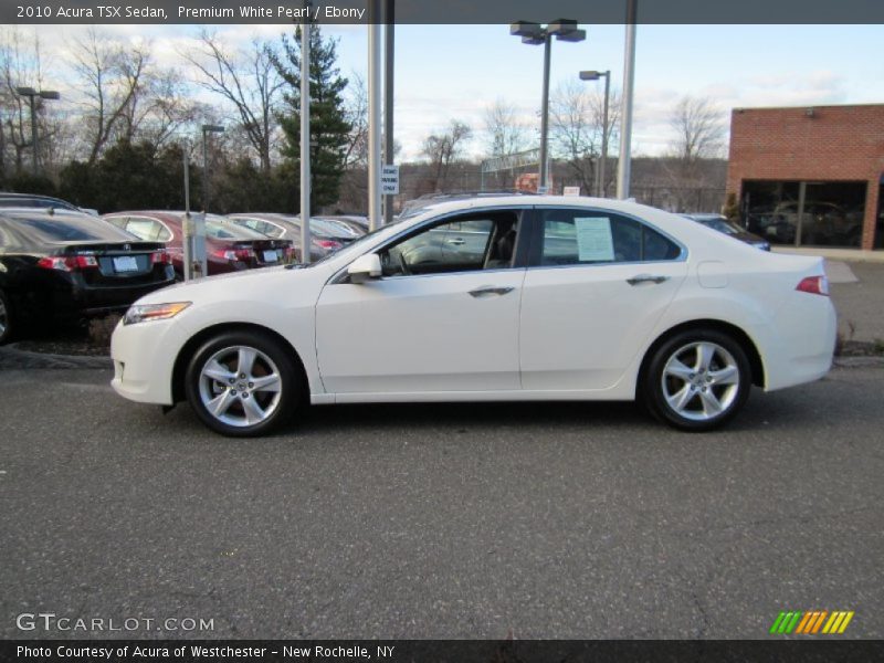 Premium White Pearl / Ebony 2010 Acura TSX Sedan