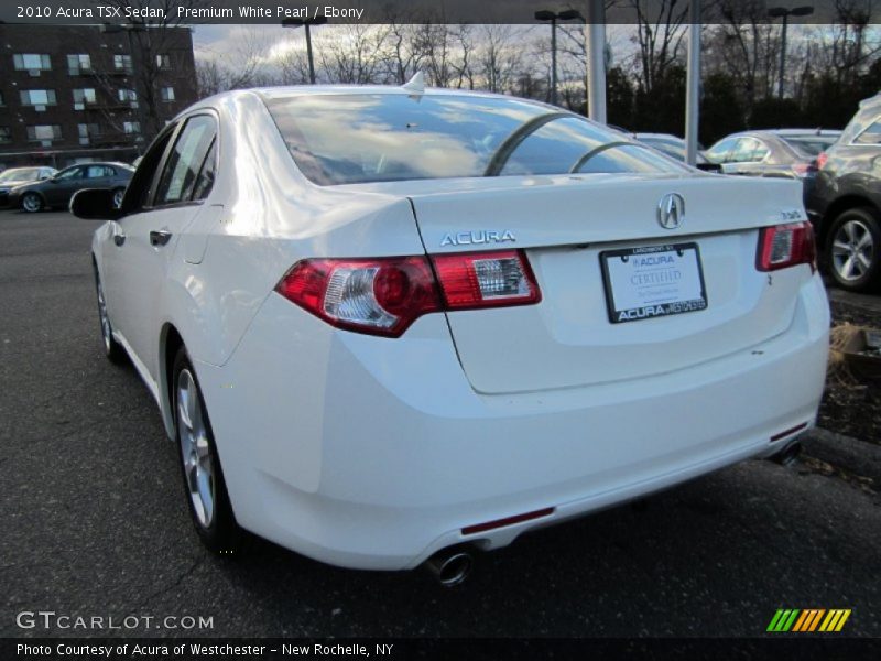 Premium White Pearl / Ebony 2010 Acura TSX Sedan