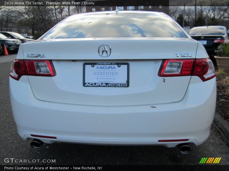 Premium White Pearl / Ebony 2010 Acura TSX Sedan