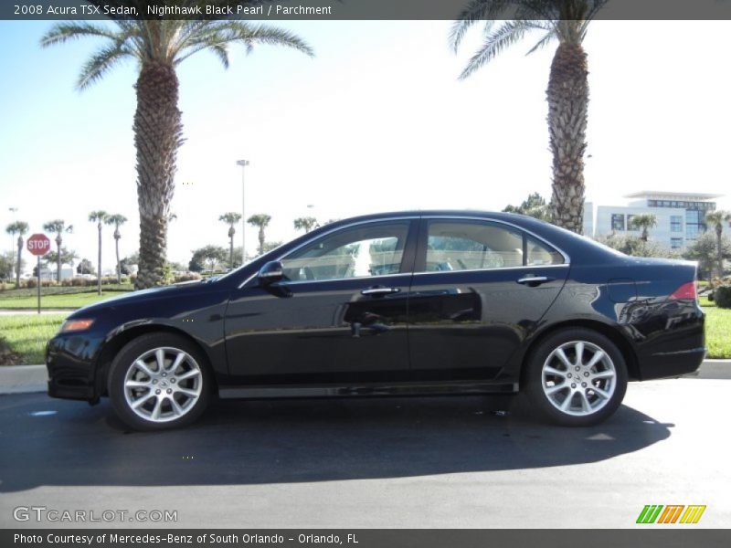 Nighthawk Black Pearl / Parchment 2008 Acura TSX Sedan