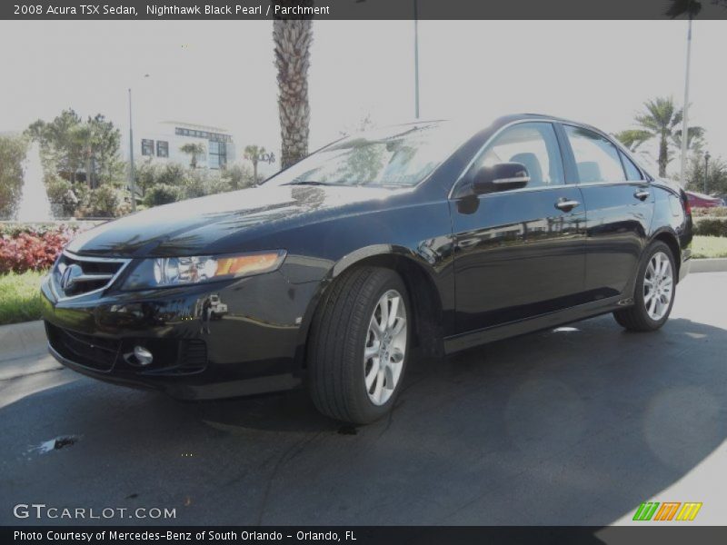 Nighthawk Black Pearl / Parchment 2008 Acura TSX Sedan