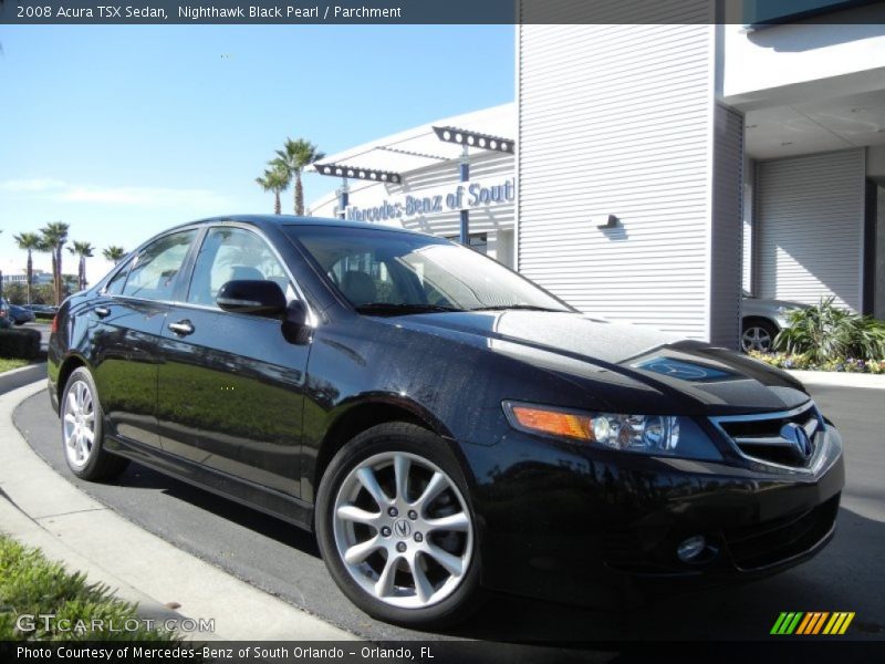 Nighthawk Black Pearl / Parchment 2008 Acura TSX Sedan