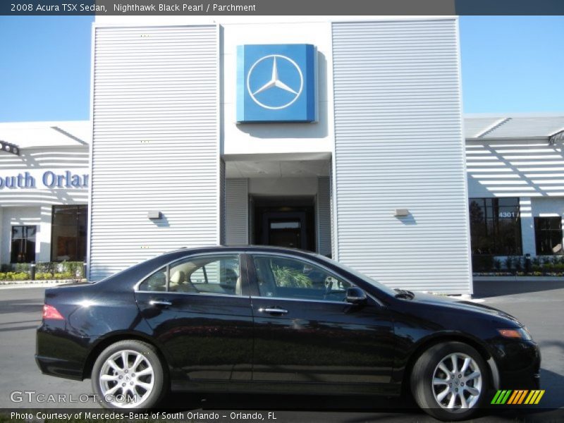 Nighthawk Black Pearl / Parchment 2008 Acura TSX Sedan