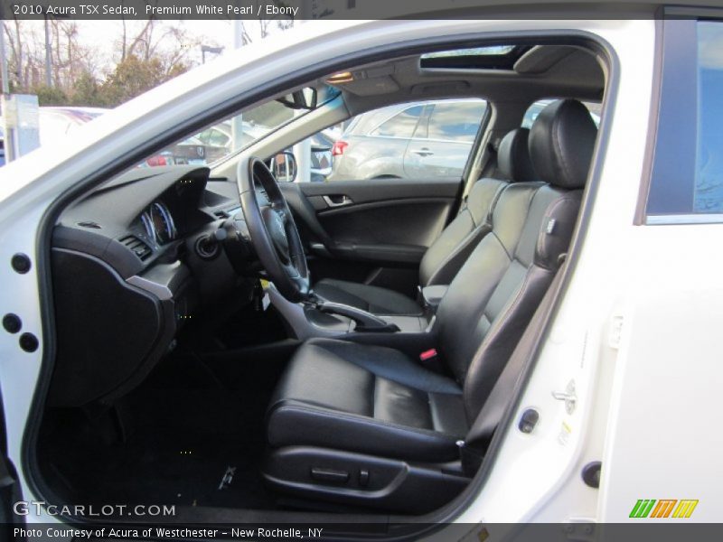 Premium White Pearl / Ebony 2010 Acura TSX Sedan