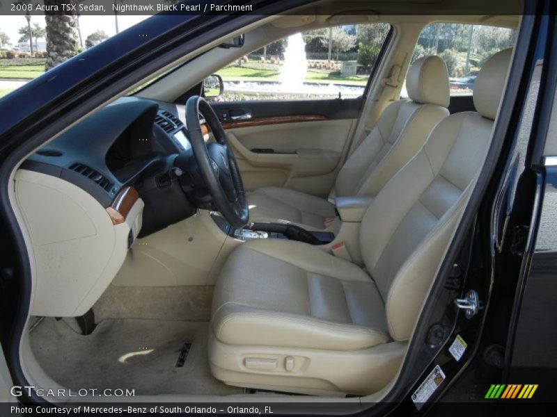 Nighthawk Black Pearl / Parchment 2008 Acura TSX Sedan