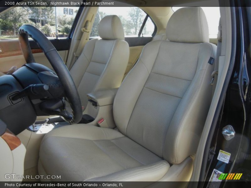 Nighthawk Black Pearl / Parchment 2008 Acura TSX Sedan