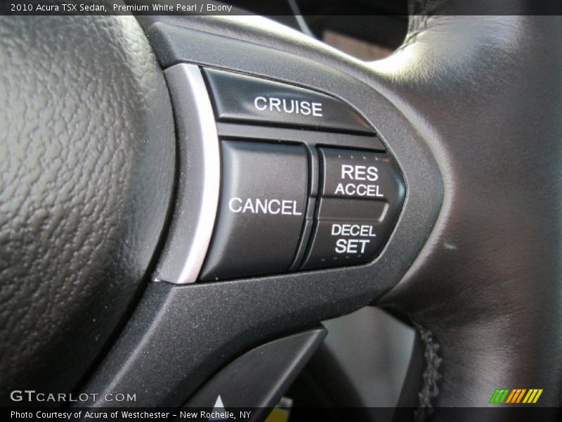 Premium White Pearl / Ebony 2010 Acura TSX Sedan