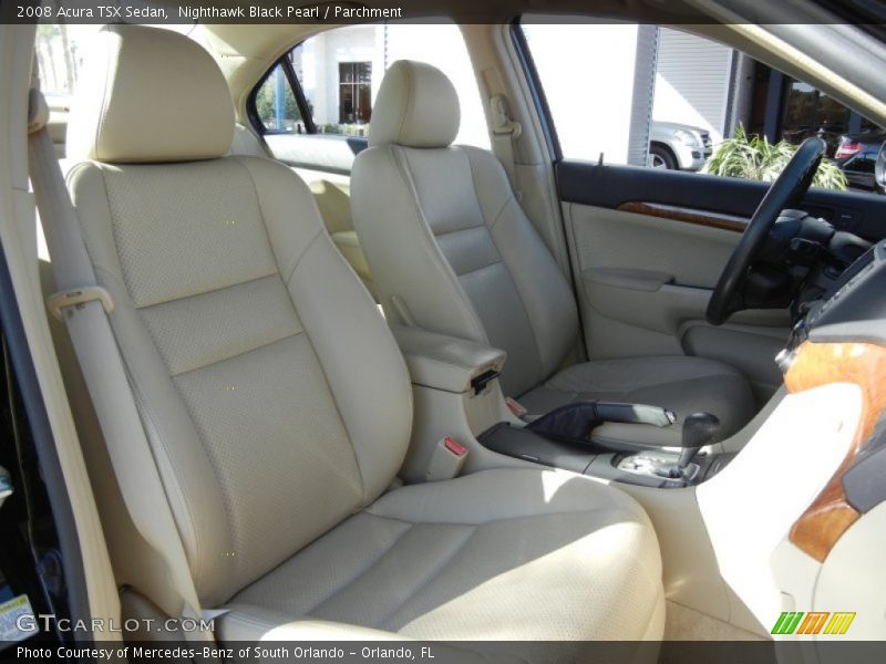 Nighthawk Black Pearl / Parchment 2008 Acura TSX Sedan