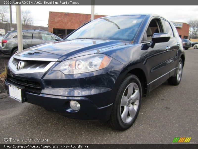 Royal Blue Pearl / Taupe 2009 Acura RDX SH-AWD