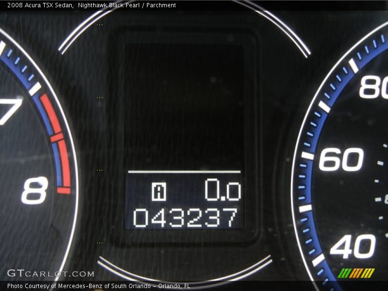 Nighthawk Black Pearl / Parchment 2008 Acura TSX Sedan