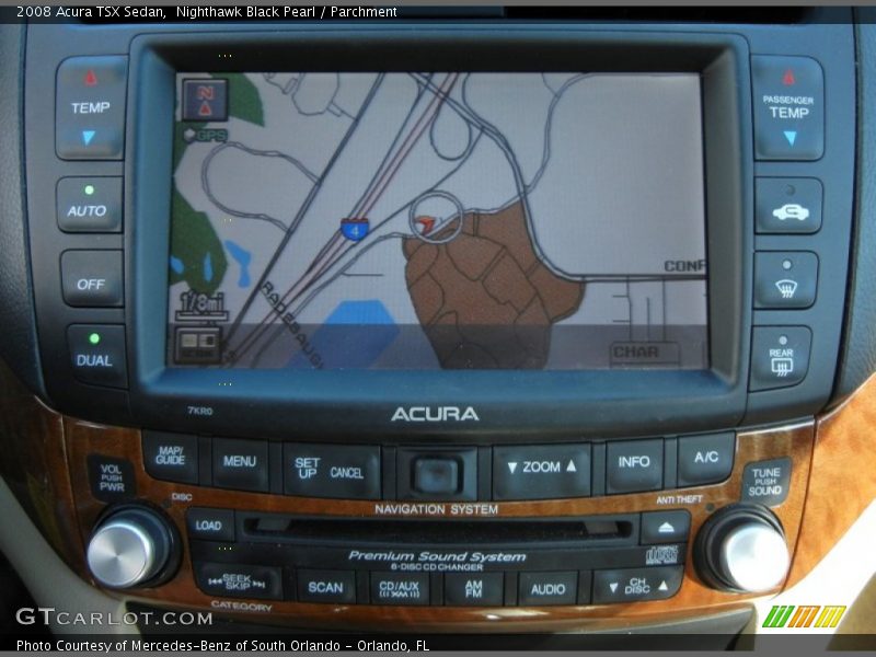 Nighthawk Black Pearl / Parchment 2008 Acura TSX Sedan