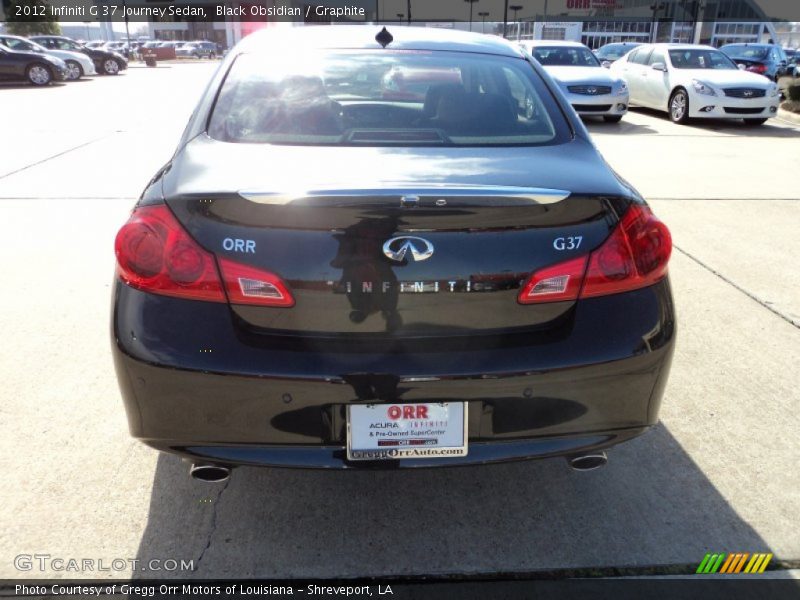 Black Obsidian / Graphite 2012 Infiniti G 37 Journey Sedan