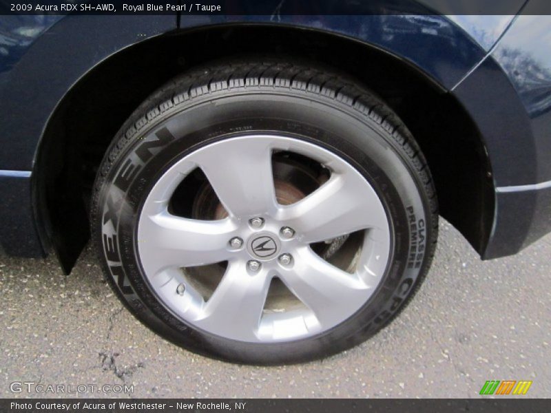 Royal Blue Pearl / Taupe 2009 Acura RDX SH-AWD