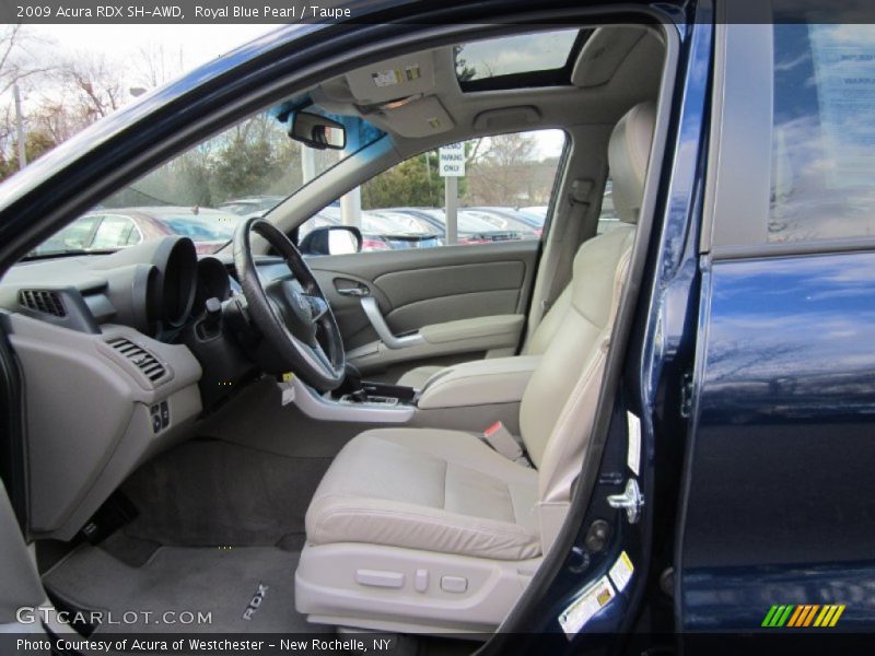 Royal Blue Pearl / Taupe 2009 Acura RDX SH-AWD