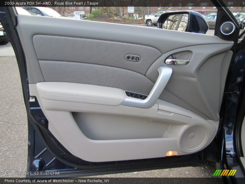 Royal Blue Pearl / Taupe 2009 Acura RDX SH-AWD