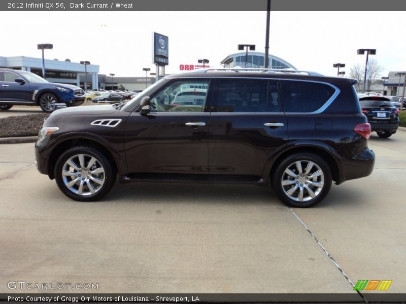 Dark Currant / Wheat 2012 Infiniti QX 56