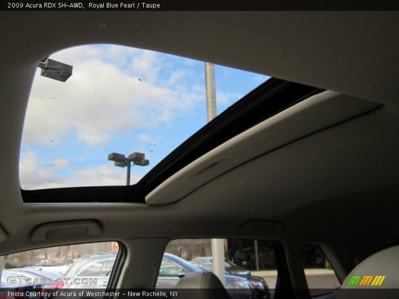 Royal Blue Pearl / Taupe 2009 Acura RDX SH-AWD