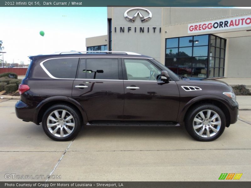 Dark Currant / Wheat 2012 Infiniti QX 56