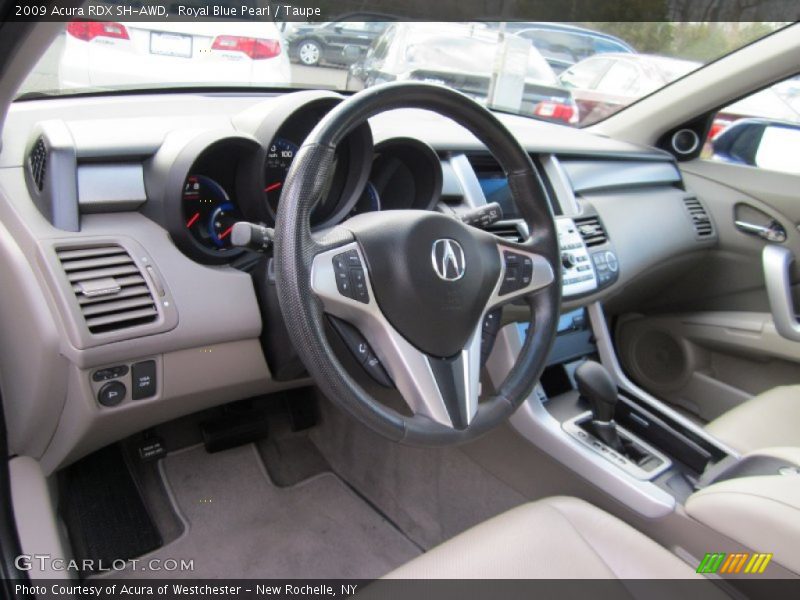 Royal Blue Pearl / Taupe 2009 Acura RDX SH-AWD