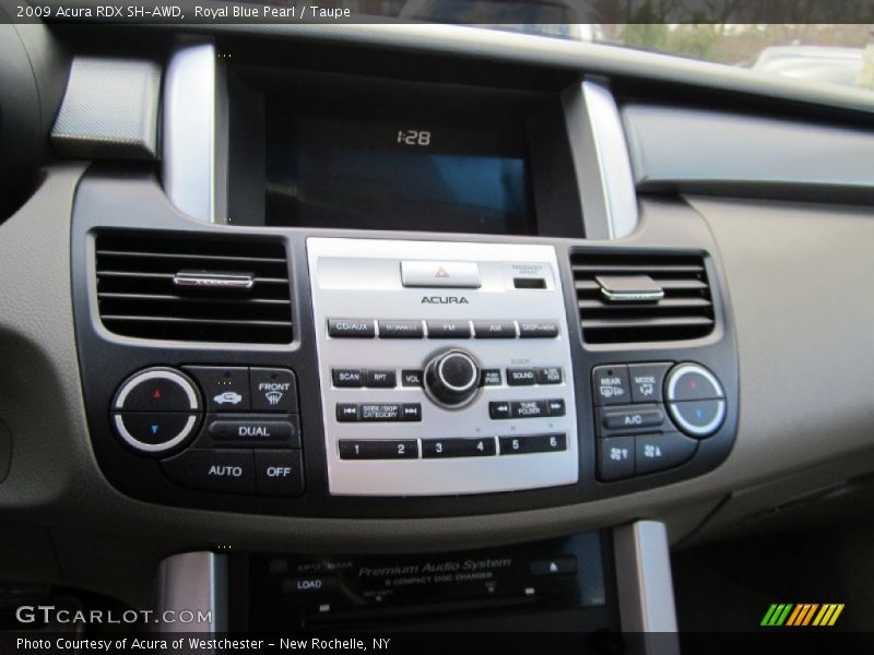 Royal Blue Pearl / Taupe 2009 Acura RDX SH-AWD