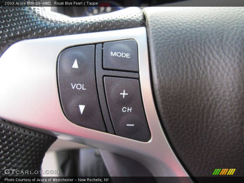 Royal Blue Pearl / Taupe 2009 Acura RDX SH-AWD