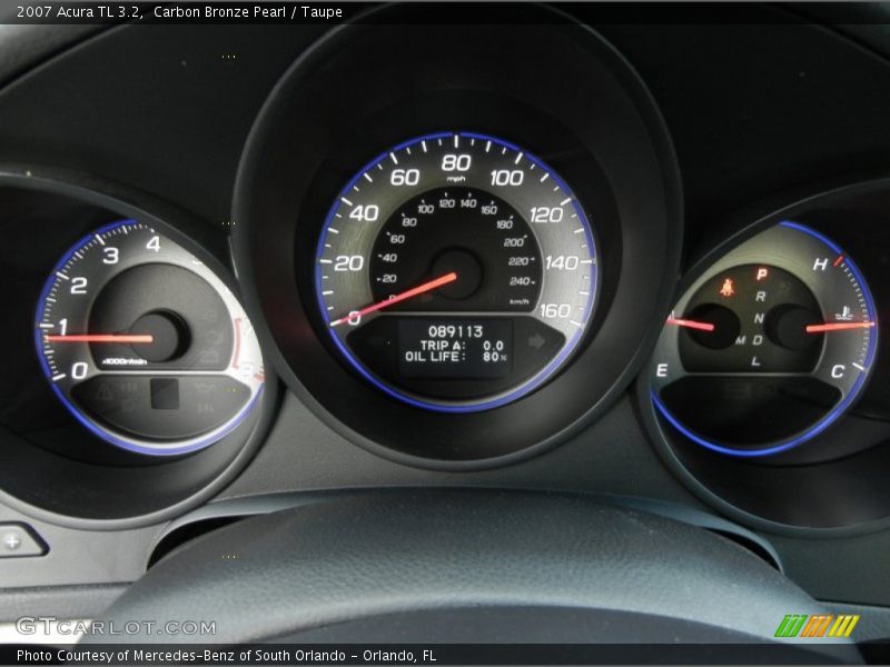 Carbon Bronze Pearl / Taupe 2007 Acura TL 3.2