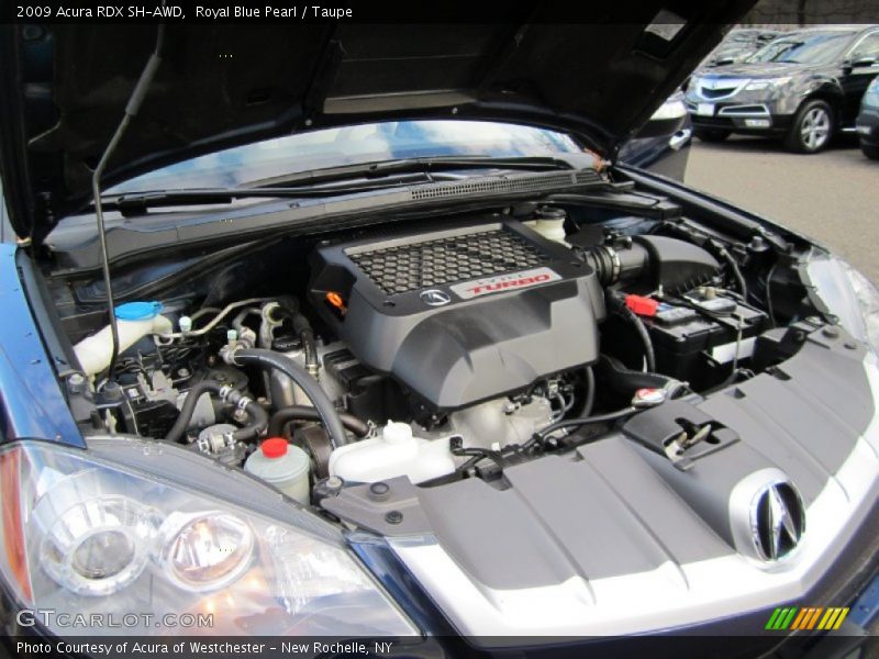 Royal Blue Pearl / Taupe 2009 Acura RDX SH-AWD
