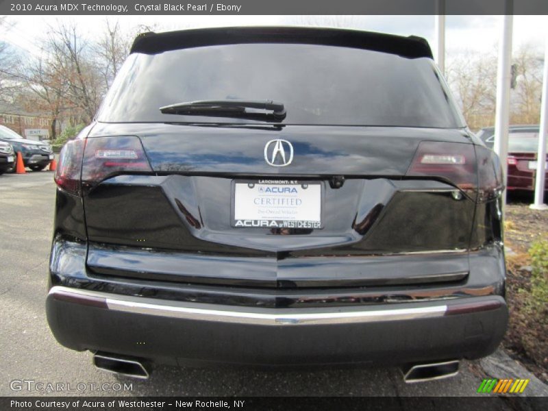 Crystal Black Pearl / Ebony 2010 Acura MDX Technology