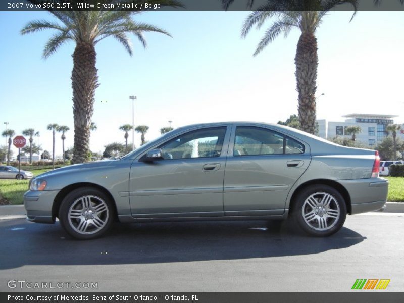 Willow Green Metallic / Beige 2007 Volvo S60 2.5T
