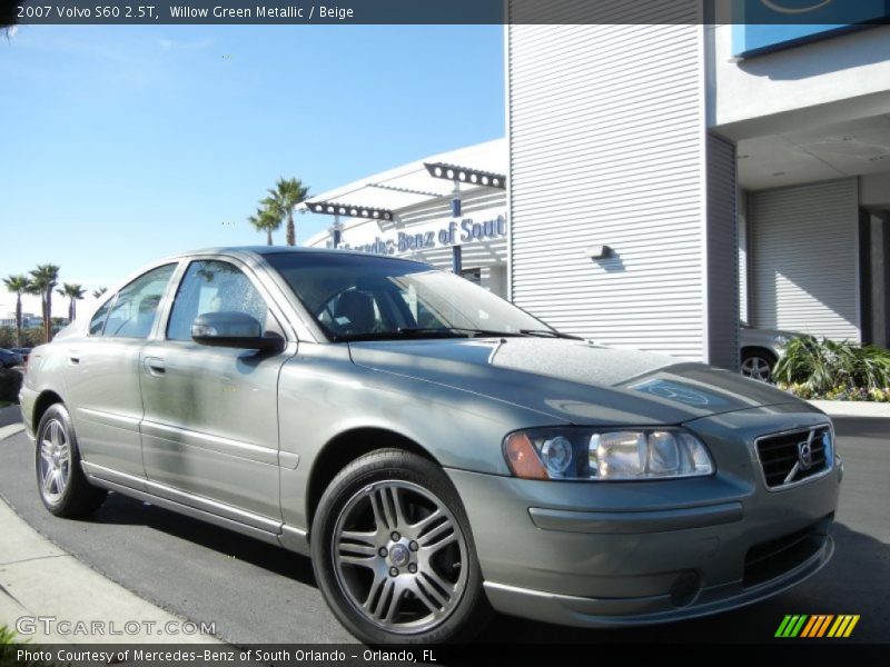 Willow Green Metallic / Beige 2007 Volvo S60 2.5T