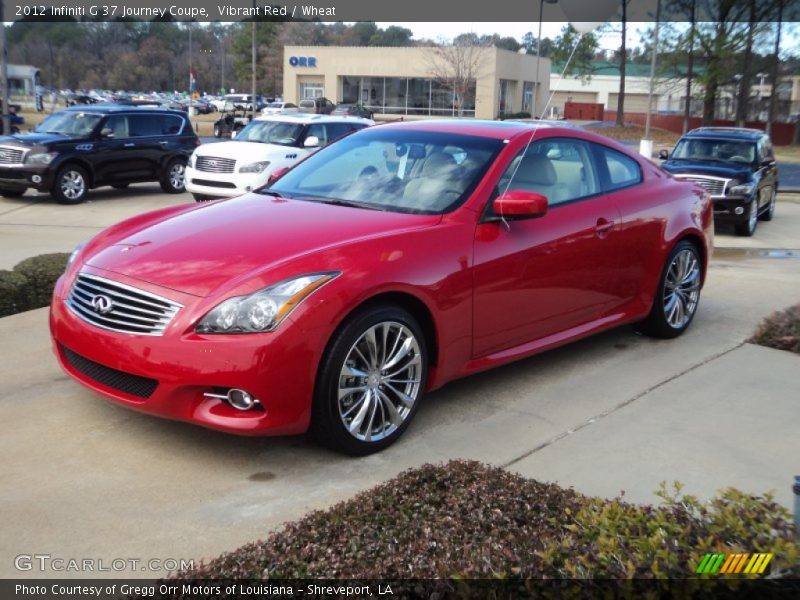 Vibrant Red / Wheat 2012 Infiniti G 37 Journey Coupe