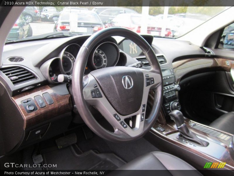 Crystal Black Pearl / Ebony 2010 Acura MDX Technology
