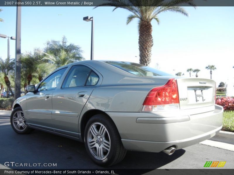 Willow Green Metallic / Beige 2007 Volvo S60 2.5T