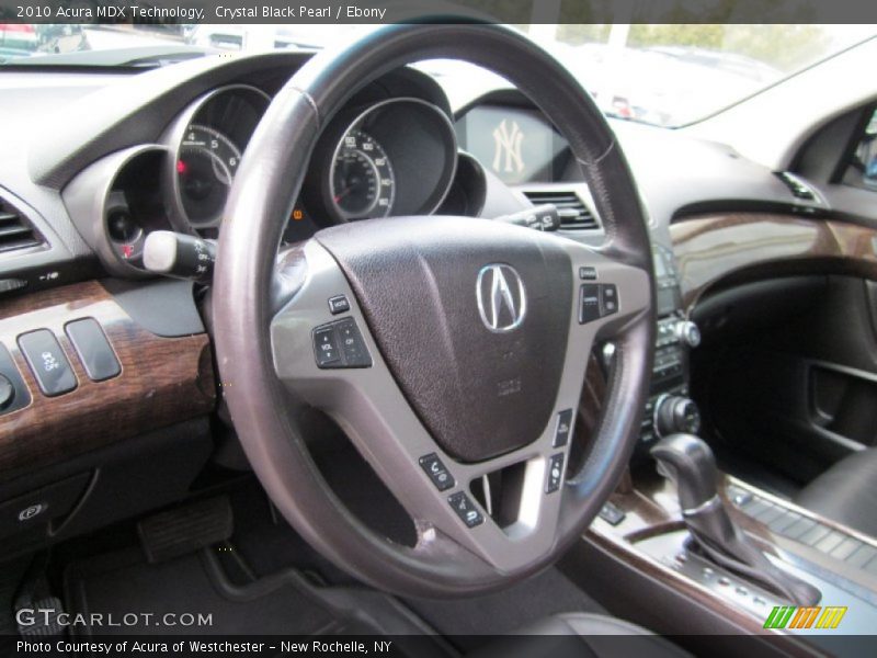 Crystal Black Pearl / Ebony 2010 Acura MDX Technology