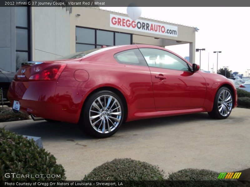 Vibrant Red / Wheat 2012 Infiniti G 37 Journey Coupe