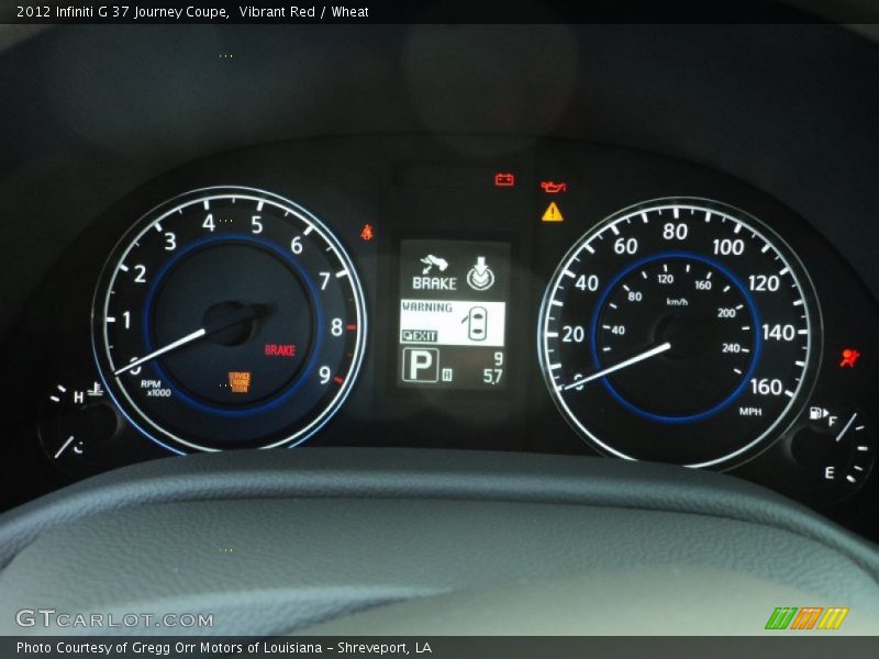  2012 G 37 Journey Coupe 37 Journey Coupe Gauges