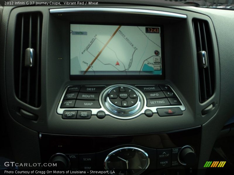 Navigation of 2012 G 37 Journey Coupe