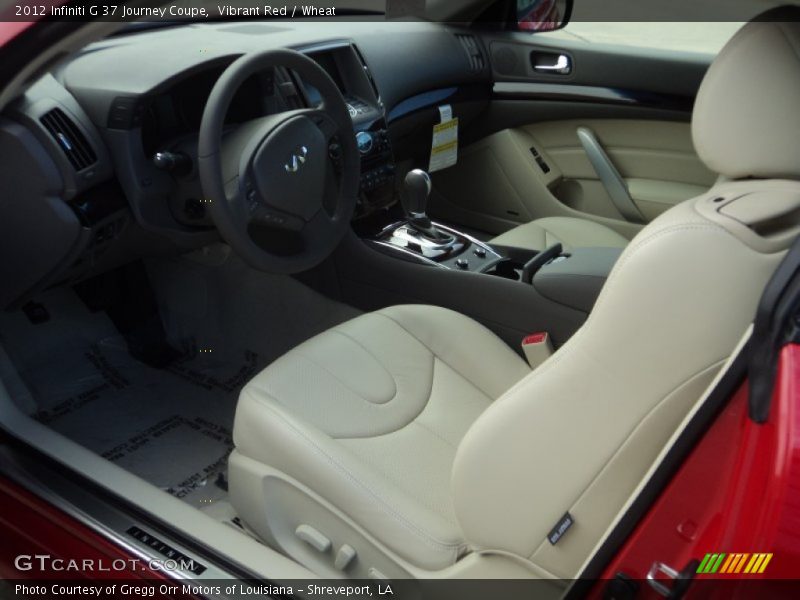  2012 G 37 Journey Coupe Wheat Interior