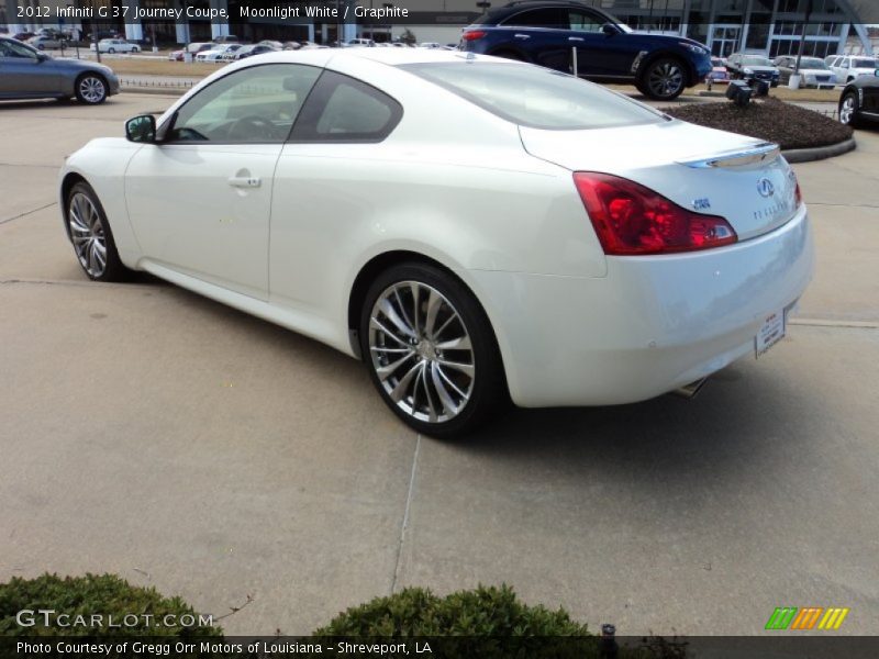 Moonlight White / Graphite 2012 Infiniti G 37 Journey Coupe