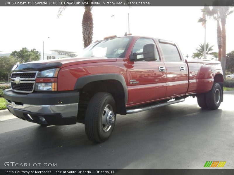 Victory Red / Dark Charcoal 2006 Chevrolet Silverado 3500 LT Crew Cab 4x4 Dually