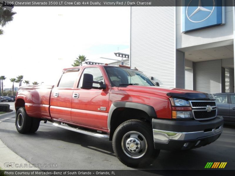 Victory Red / Dark Charcoal 2006 Chevrolet Silverado 3500 LT Crew Cab 4x4 Dually