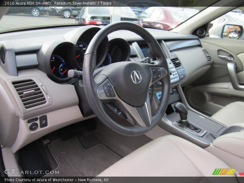 Palladium Silver Metallic / Taupe 2010 Acura RDX SH-AWD