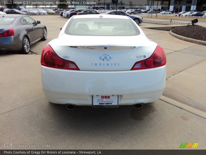 Moonlight White / Graphite 2012 Infiniti G 37 Journey Coupe