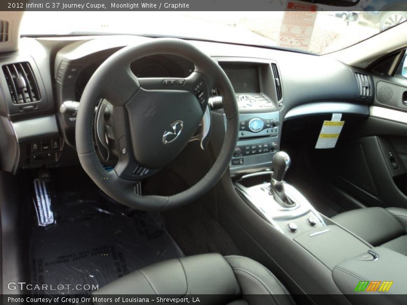 Dashboard of 2012 G 37 Journey Coupe